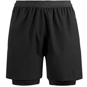Virtus Men's Dylan 2-in-1 Black Stretch Shorts