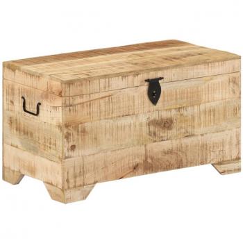 vidaXL Storage Chest Solid Rough Mango Wood
