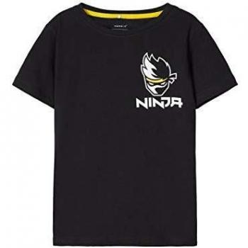 Name It NKMNINJA EIVIND SS Top LIC - Camiseta para niño negro 122