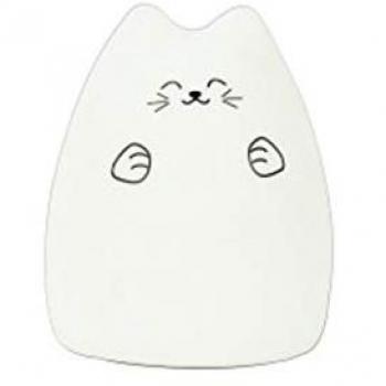 Luz Nocturna LED Gato de Silicona con USB - Fbright Luz Nocturna Blanca