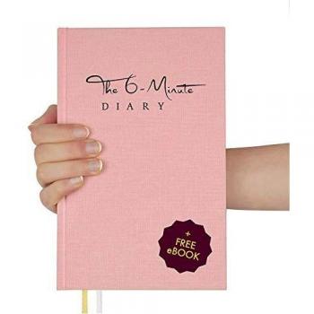 The 6-Minute Diary (El Diario de 6 Minutos en inglés) | 6 Minutes a Day for More Mindfulness, Happiness and Productivity | A Simple and Effective Gratitude Journal (rosa)