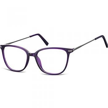 Cuadrado Montura Completa Acetato Purple Armazones para Hombre - SmartBuy Collection