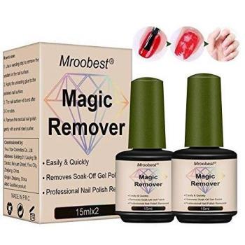 Magic Gel Remover, Removedor de Gel de Uñas, Quita Esmalte de gel y Capa Superior en 3-5 minutos,Hace Uñas más Limpias y Brillantes, Quitaesmalte Fácil y Rápidamente,No Lastimar Tus Uñas