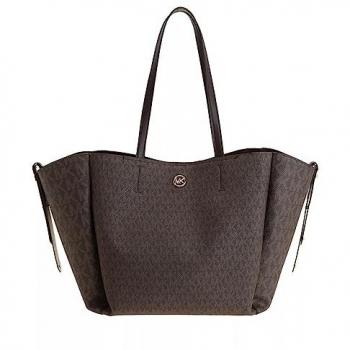 Michael Kors Freya Large Brown Tote Bag - One Size