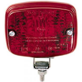 Piloto Antiniebla Trasero Hella 2NE 003 030-151 Halógeno 12V/24V con Conector de Placa, Color Rojo