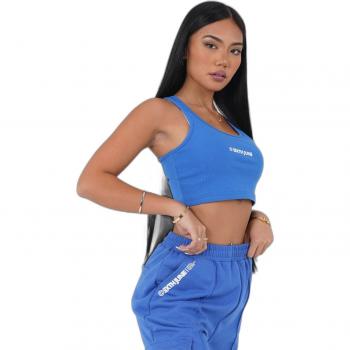 Sixth June Women's Basic Printed Logo Crop Top T-Shirt