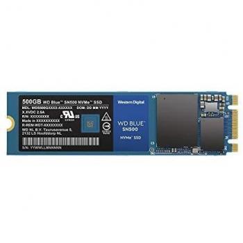 Western Digital WD Blue SN500 SSD NVMe, M.2, Velocidad de Lectura de hasta 1700 MB/s, 500 GB