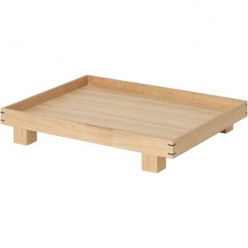 Ferm Living Bon Wooden Tray - Small, length 36 cm, light-coloured oak wood