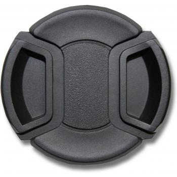 vhbw Tapa de Objetivo Compatible con Canon, Casio, Fuji, Fujifilm, JVC, Kodak, Leica, Minolta, Nikon, Olympus Cámara - plástico, Negro, 67 mm