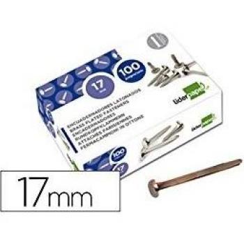Liderpapel FS10 - Pack de 100 encuadernadores, 17 mm