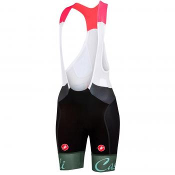 Castelli Culote Corto Con Tirantes Ciclismo Mujer 2018 Free Aero Negro-Forest Gr