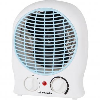 Orbegozo FH 5525 - Calefactor, 2 niveles de potencia, función ventilador aire frío, calor instantáneo, termostato regulable, 2000 W