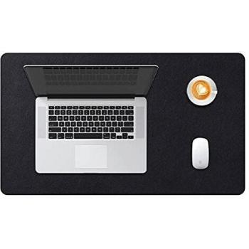 DOBAOJIA Alfombrilla de Escritorio, Protector de Escritorio, Alfombrilla Ordenador, Alfombrilla Teclado y Raton, Tapete de Escritorio, Cuero PU Impermeable + Gamuza Antideslizante