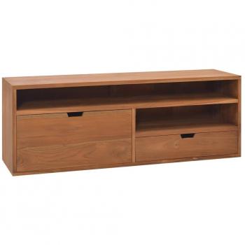 vidaXL TV Cabinet 110x30x40 cm Solid Teak Wood