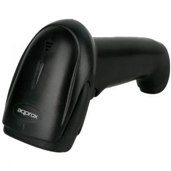 Approx appLS19 Lector de Códigos de Barras 1D Inalámbrico Bluetooth/RF USB con Indicador LED y Beeper Velocidad 300 escaneos por segundo Autonomía