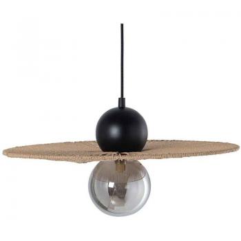 Lámpara de Techo Alexandra House Living Marrón Ratán Fibra natural 45 x 20 x 45 cm