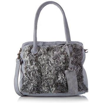 Caterina Lucchi Astrakan - Bolso de mano de cuero mujer, color gris, talla 28x21x13 cm