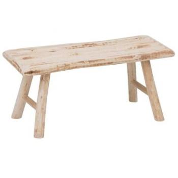 Banco de Madera Woody Rectangular 70x27 cm - Carga máxima 130 kg