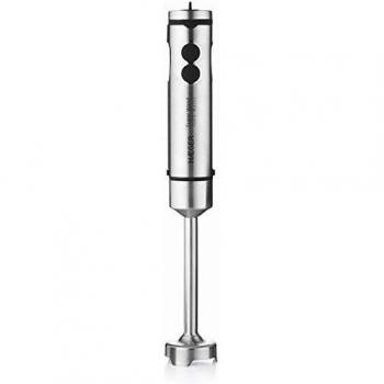 HAEGER Super Wand - Batidora de Mano 1000W, lámina de Alto Rendimiento en Titanio, Control de Velocidad Progresivo, Pie de Acero Inoxidable