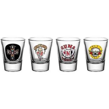 GB eye Set 4 Vasos chupito Guns N Roses, Giallo, Standard