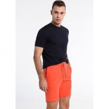 LOIS JEANS - Bermuda Canvas Cintura Elastica Naranja
