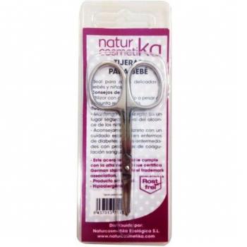 Tijeras de Uñas para Bebés Naturcosmetika 1 Unidad, acero inoxidable, punta redondeada, diseño ergonómico, aptas para piel sensible