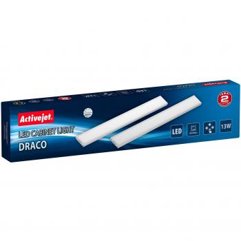 Activejet Juego de lámparas LED bajo armario AJE-DRACO - Lámpara LED, diseño compacto, iluminación eficiente, fácil instalación, ahorro energético, luz blanca cálida