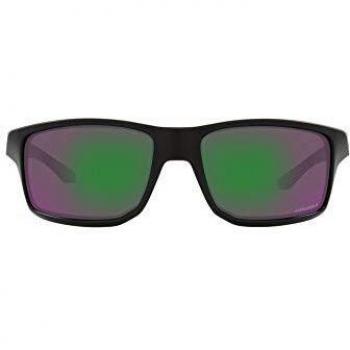 Oakley Gibston Sunglasses, Matte Black/Prizm Jade, Male, Size: 60 MM