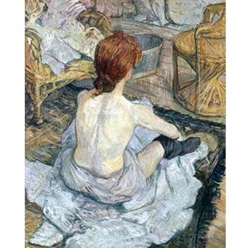 Legendarte - Cuadro Lienzo, Impresión Digital - La Toilette - Henri de Toulouse-Lautrec - Decoración Pared cm. 60x75