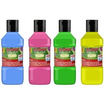Botella pintura dedos 500 ml. naranja