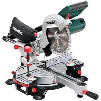 Metabo KGS 216 M Sierra Ingletadora con Función de Desplazamiento - 216 mm x 30 mm - 1200 W - Set con Lame Adicional