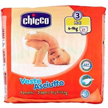 Chicco - Robe secos, panales, 21 piezas