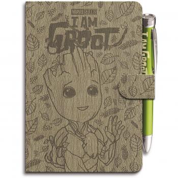 Cuaderno Premium A5 con Bolígrafo Proyector Marvel Groot