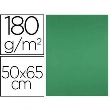 Liderpapel CX73 - Pack de 25 cartulinas, 50 x 65 cm, color verde navidad