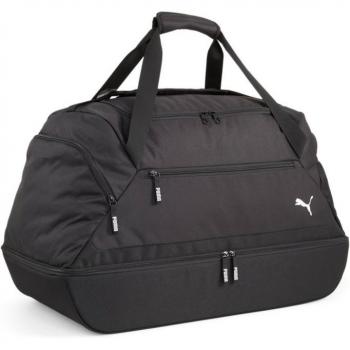 Puma Duffel Teamgoal Teambag M Bc - Bolsa de deporte, color negro, tamaño mediano, diseño funcional y resistente, compartimento principal con cierre de cremallera, asas ajustables y acolchadas para mayor comodidad,