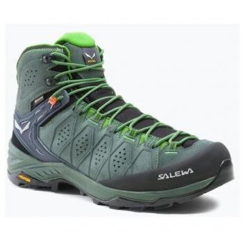 Botas Salewa Ms Alp 2 Trainer Mid GORE-TEX verdes y grises - Talla 43