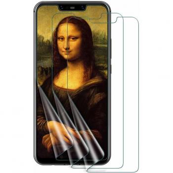 VICKSONGS Huawei Mate 20 Lite Protector de Pantalla [3 Unidades] [Protector de TPU Suave] [Ultra Transparente] [Anti-Huella Digital] [Sin Burbujas] Protector de Pantalla para Huawei Mate 20 Lite