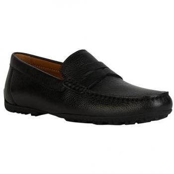Geox Kosmopolis + Grip Black Men's Moccasin Boat Shoes
