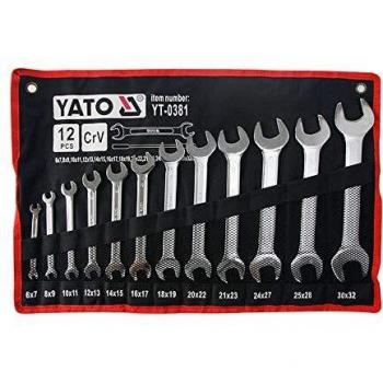 Yato YT-0381 - Set de llaves planos 6-32 12 pza Yato