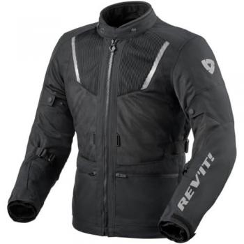 Chaqueta de Moto Levante 2 H2O Revit - Chaqueta textil para motocicleta, color negro, impermeable, con forro térmico y ventilación