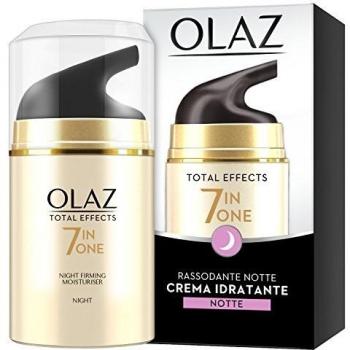 Olay Total Effects - Crema de Noche Hidratante Reafirmante 7 en 1, Blanco, 50 Mililitros