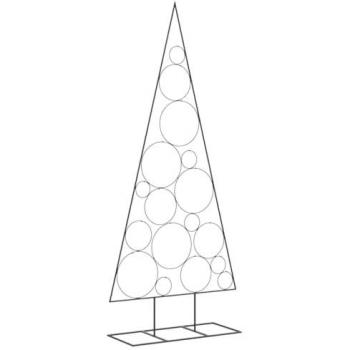 Árbol de Navidad de Metal Negro para Decoración 180 cm