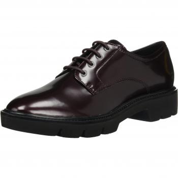 Geox D QUINLYNN C, Derby Mujer, Rojo