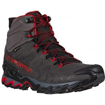 La Sportiva Botas de Senderismo Ultra Raptor II Mid Leather GORE-TEX Carbon/Tango Red