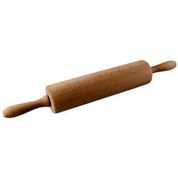 Zeller 31540 - Rodillo de amasar, madera de haya, color beige, 44,5 x 6 x 6 cm