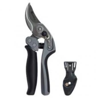 Tijeras de Poda Profesionales Kamikaze KM1-MR con Mango Rotativo, Acero Templado SK-5, Diámetro de Corte 20mm, Tamaño Medio, Fabricadas en España