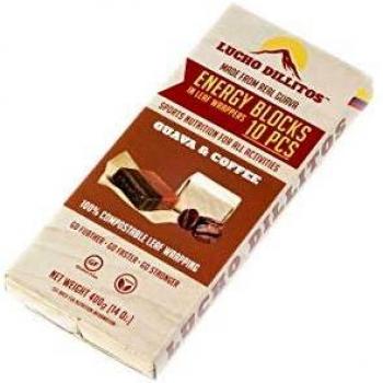 Barritas Energéticas de Guayaba Naturales 10x40g – Barritas Energéticas Ciclismo Alto Conteni-do de Carbohidratos para Máxima Resistencia – Geles Energéticos para Atletas – Veganas sin Gluten - Café