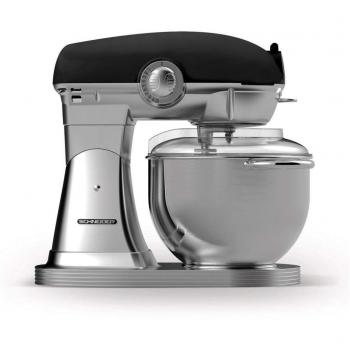 Schneider SCFP57B Robot de Cocina Multifunción 1500W con Bol de Metal de 5,7 Litros y Varillas para Mezclar, Amasar y Batir