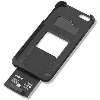 Funda receptora PowerCase para iPhone 6+ de MiniBatt para adaptar el teléfono a la carga inalámbrica Qi, Receptor Wireless Charge, Carcasa de Protección para iPhone 6+