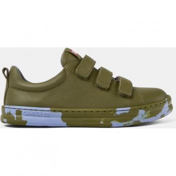 CAMPER Runner Sneakers for Girls - Green, Smooth Leather, Size 34 and Size 2